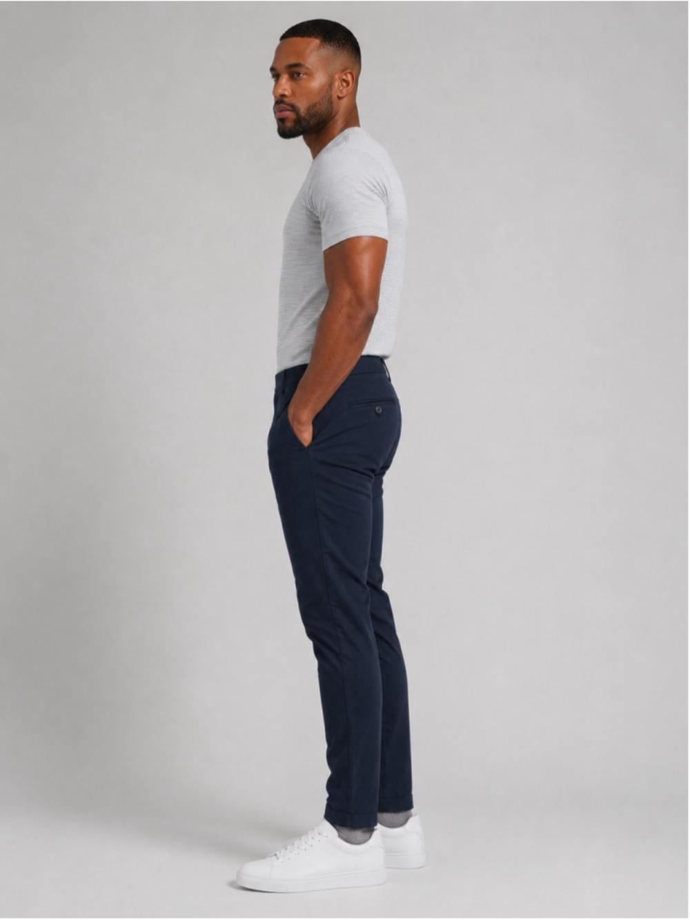 Old Navy Navy Blue Athletic Chino Pants – Men’s Size 34x36 - Picture 2 of 8